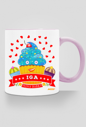 Iga Fajna Babka - Kubek kolor z imieniem