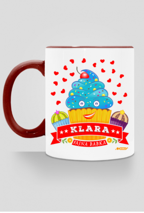 Klara Fajna Babka - Kubek kolor z imieniem