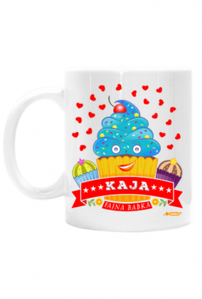 Kaja Fajna Babka - Kubek biały z imieniem