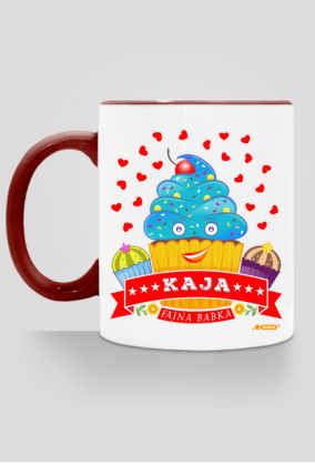 Kaja Fajna Babka - Kubek kolor z imieniem