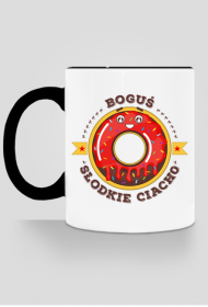 Boguś Słodkie Ciacho - Kubek biało-kolorowy z imieniem