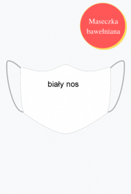 maseczka biały nos