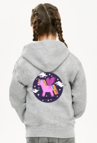 Jednorożec wśród gwiazd - bluza dziecięca unisex