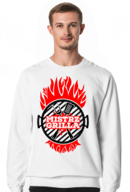 Mistrz Grilla - Bluza męska biała