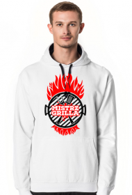 Mistrz Grilla - Bluza męska z kapturem