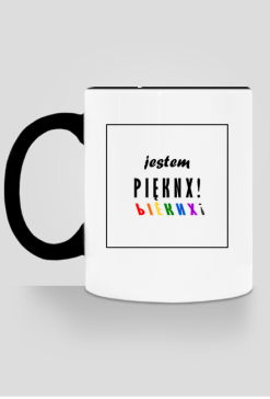 kubek- jestem pięknx LGBT