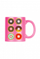 Donutowo - Kubek różowy ceramiczny
