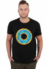 Niebieski Donut - Koszulka męska