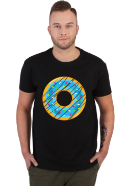Niebieski Donut - Koszulka męska