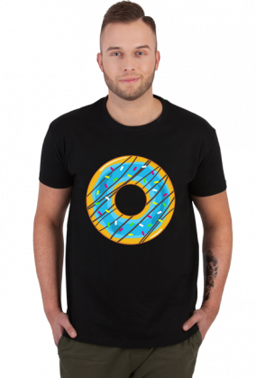 Niebieski Donut - Koszulka męska