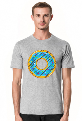 Niebieski Donut - Koszulka męska