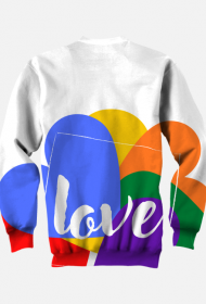 bluza fullprint - miłość/ tęcza/ lgbt/ love