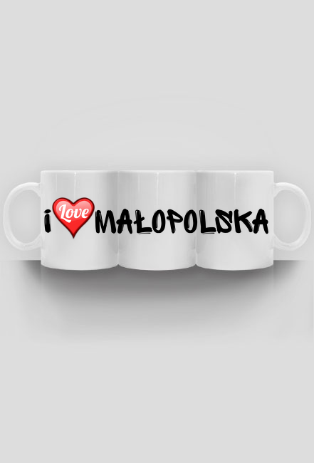 Kubek biały - I Love Małopolska