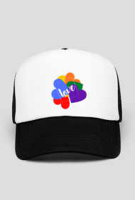 czapka z daszkiem z motywem miłości/ tęczy/ LGBT/ love