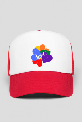 czapka z daszkiem z motywem miłości/ tęczy/ LGBT/ love