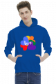 bluza męska z kapturem / motym miłości/ love/ lgbt/ tęcza