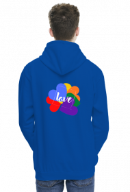 bluza męska z kapturem / motym miłości/ love/ lgbt/ tęcza