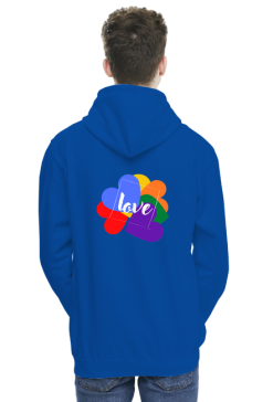 bluza męska z kapturem / motym miłości/ love/ lgbt/ tęcza