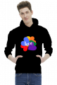 bluza męska z kapturem / motym miłości/ love/ lgbt/ tęcza