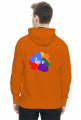 bluza męska z kapturem / motym miłości/ love/ lgbt/ tęcza