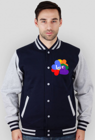 męska bluza sportowa z motywem tęczy/ miłości/ LGBT/ love