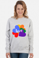 damska bluza bez kaptura - motyw miłości/ tęczy/ love/ LGBT