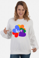 damska bluza bez kaptura - motyw miłości/ tęczy/ love/ LGBT