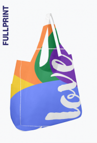 torba na ramię na zakupy/ plażę/ do szkoły - motyw miłości/ LGBT/ love/ trans