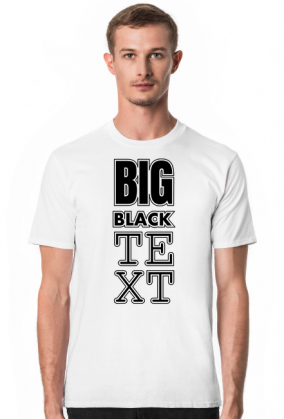 Big Black Text T-Shirt 6.2 B/M