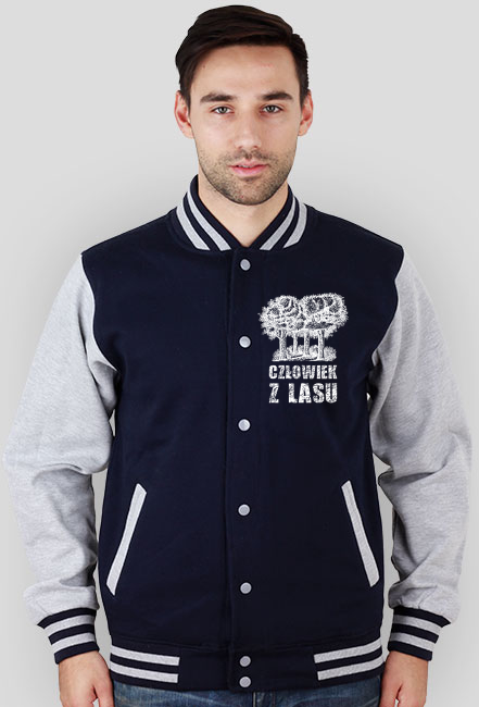 Człowiek z Lasu - Bluza męska varsity jacket