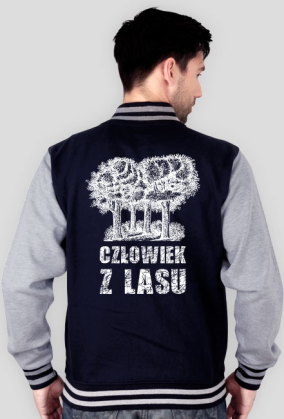 Człowiek z Lasu - Bluza męska varsity jacket