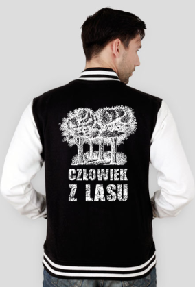 Człowiek z Lasu - Bluza męska varsity jacket