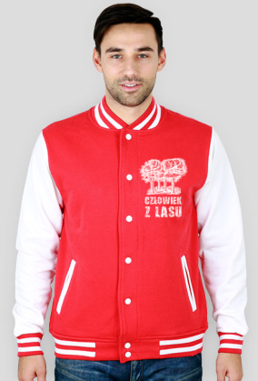 Człowiek z Lasu - Bluza męska varsity jacket