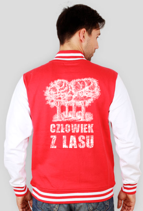 Człowiek z Lasu - Bluza męska varsity jacket