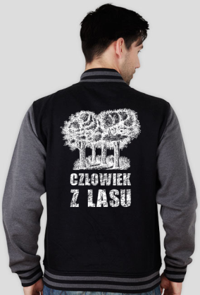 Człowiek z Lasu - Bluza męska varsity jacket