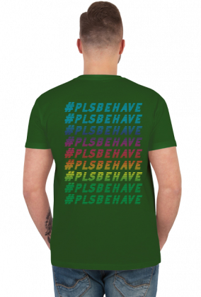 #plsbehave streetwear colourful logo tee