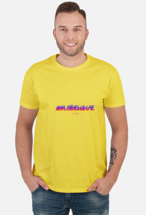 #plsbehave streetwear colourful logo tee