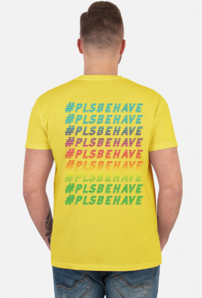 #plsbehave streetwear colourful logo tee