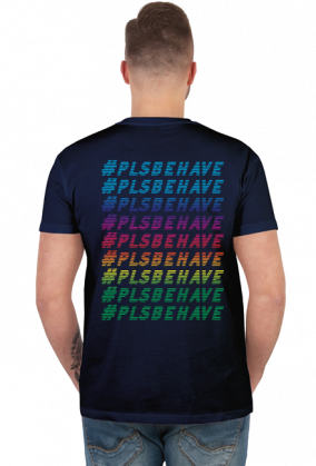 #plsbehave streetwear colourful logo tee