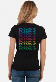 #plsbehave streetwear colourful logo tee