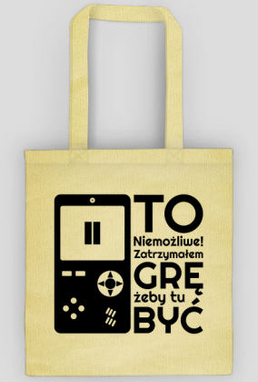 To Niemożliwe Zatrzymałem GRĘ - Torba na zakupy dla gracza