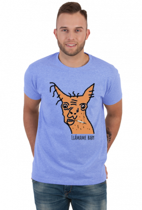 koszulka męska z lamą | lama | śmieszna koszulka | prezent dla faceta | koszuka z nadrukiem |