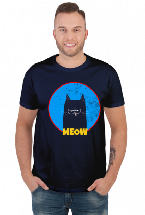 koszulka z kotem | śmieszna koszulka | koszulka z nadrukiem | kot | miau |