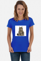 Koszulka bawełniana- POWAŻNY KOT, kocie szczęście