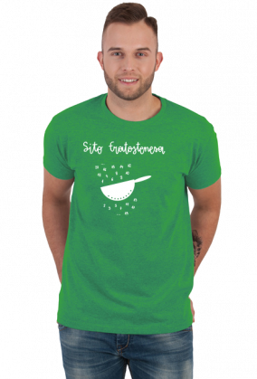 Koszulka męska z napisem "Sito Eratostenesa"