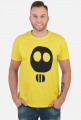 minimalizm | maska gazowa | czaszka | koszulka z nadrukiem | koszulka męska | halloween | fajna koszulka z nadrukiem |