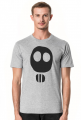 minimalizm | maska gazowa | czaszka | koszulka z nadrukiem | koszulka męska | halloween | fajna koszulka z nadrukiem |