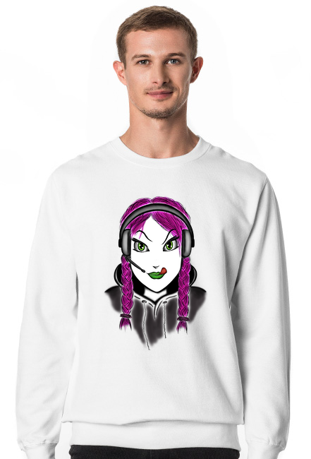 Bluza męska biała SpunkyGirl