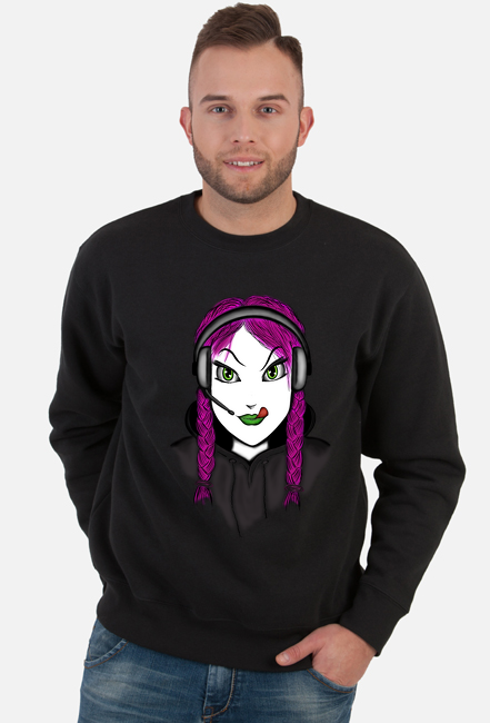 Bluza męska czarna SpunkyGirl