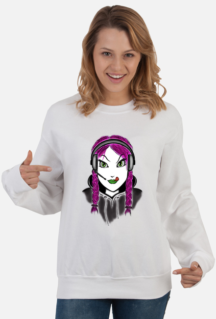 Bluza damska biała SpunkyGirl